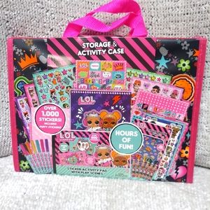 Lol Surprise Storage And Activity Case Stickers Coloring Sheets Markers New